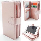 Samsung Note 8 - Rose Gold - Pasjeshouder - Telefoonhoesje met extra flap voor 9 pasjes