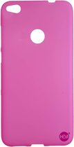 Huawei P8 Lite 2017 siliconenhoesje Roze Siliconen Gel TPU / Back Cover / Hoesje