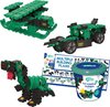 foto van Clics Dino World 6-in-1 bouwblokken– DUURZAAM SPEELGOED gemaakt van GERECYCLEERDE kunststof- bouwset 6 in 1 - speelgoed 4,5,6,7,8 jaar jongens en meisjes- educatief speelgoed- Montessori speelgoed- constructie speelgoed