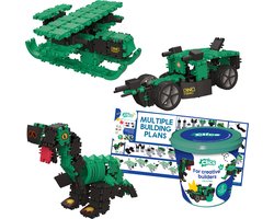 foto van Clics Dino World 6-in-1 bouwblokken– DUURZAAM SPEELGOED gemaakt van GERECYCLEERDE kunststof- bouwset 6 in 1 - speelgoed 4,5,6,7,8 jaar jongens en meisjes- educatief speelgoed- Montessori speelgoed- constructie speelgoed