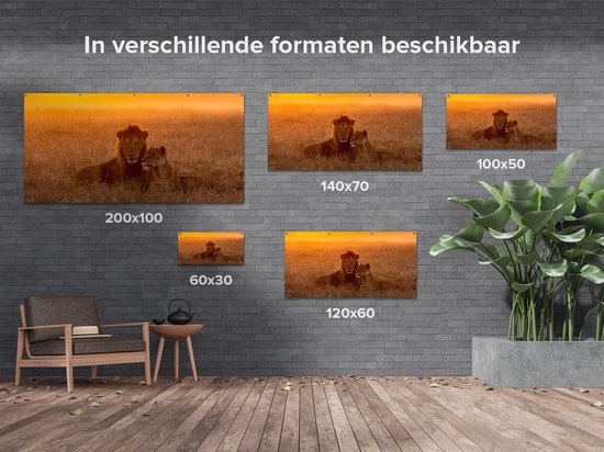 Gards Tuinposter - 160x80 cm - Tuindoek - Tuindecoratie - Wanddecoratie buiten - Tuinschilderij