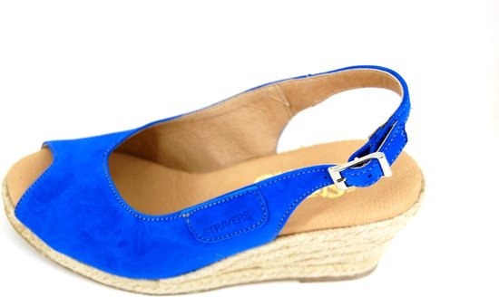 Stravers - Espadrilles Bleues à Talon Compensé Taille 42 Chaussures talons  compensés... | bol