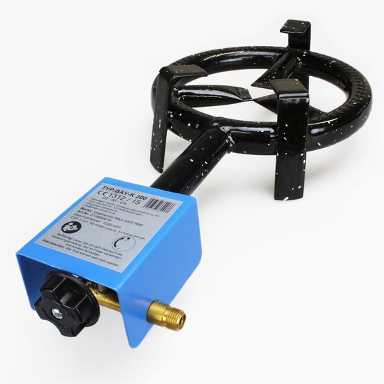 Eurocatch Gasbrander Maxi 5500W - Wokbrander - Camping gasbrander - Incl. Draagkoffer - Blauw van Eurocatch — afbeelding 2