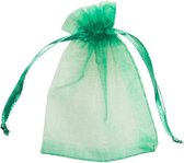 Organza Zakjes (7 x 9 cm) Forest Green (25 Stuks)