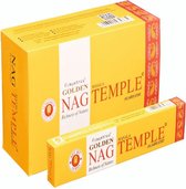 Golden Nag Wierook Temple (6 pakjes van 15 gram)