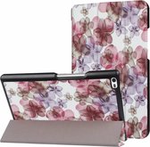 Lenovo Tab 4 8.0 hoes - Tri-Fold Book Case - Flowers