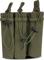 101Inc Molle pouch Sidearm 3 Mag. B groen