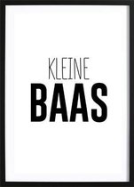 Kleine Baas (29,7x42cm) - Wallified - Kinderen - Poster - Print - Kinderkamer - Baby - New Born - Peuter - Kleuter - Wall-Art - Woondecoratie - Kunst - Posters