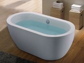 Shower & Design Vrijstaande badkuip - 178 L - 150 x 75 x 58 cm - Wit - ADRINA L 149 cm x H 58 cm x D 75 cm