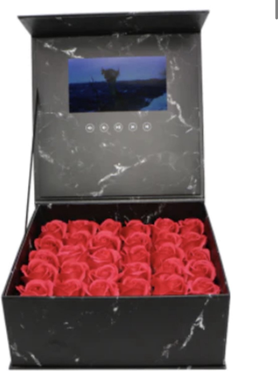 Marmeren videobox gift cadeau lcd video moederdag valentijn huwelijkscadeau kado