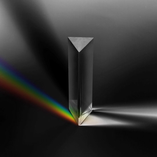 Belle Vous K9 Kristal Triangel Prisma - 15cm Fotografie Prisma Refractor met Velours Zakje, Microvezel Doek & Cadeau Doos – Heldere Lens Voor Licht Spectrum Fysica – Regenboog Effect Foto - BELLE VOUS