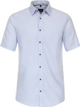 Blauw Overhemd Korte Mouw Met Bloemen Print Venti - XL