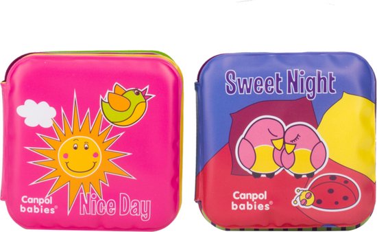 Canpol Babies DAY & NIGHT set 2 st. educatieve boeken met pieper - 6m+ 6+ m