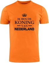 Ik ben de koning van Nederland Oranje T-shirt | koningsdag | nederland | holland