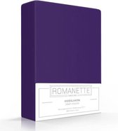 Luxe Verkoelend Hoeslaken - Paars - 160x220 cm - Katoen - Romanette