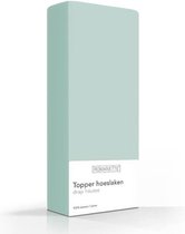 Luxe Verkoelend Topper Hoeslaken - Mint - 160x200 cm - Katoen - Romanette