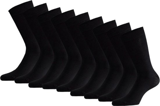 10 paar sokken zwart - Zwart