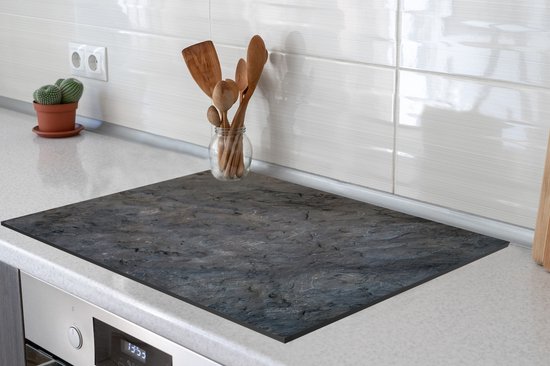 KitchenYeah® Inductie beschermer 77x59 cm - Inductie mat - Roest print - Leisteen - Vintage - Inductie beschermer - Kookplaataccessoires - Afdekplaat voor kookplaat - Inductiebeschermer - Inductiemat - Inductieplaat mat