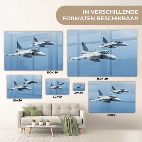Peinture sur Verre - Deux Jets Volants - 120x80 cm - Peintures sur Verre Peintures - Photo sur Glas
