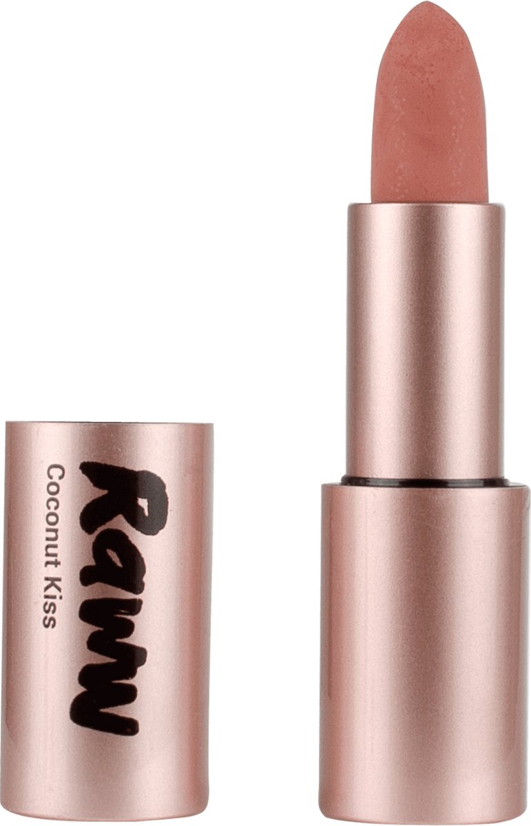 RAWW - Coconut Kiss Lipstick - Angelic Almond - 100% Natuurlijk - Verzorgend - Doordrenkt met superfoods - Alle huidtypes - Dierproefvrij