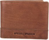 Spikes & Sparrow James Leren Billfold - RFID - 12 pasjes - Brandy
