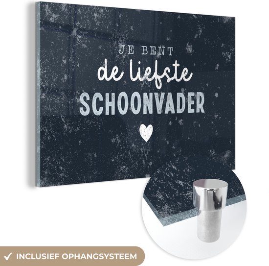 Kado voor man - Vaderdag - Quote - Jij bent de liefste schoonvader - Spreuken - Vaderdag cadeautje - Cadeau voor vader en papa