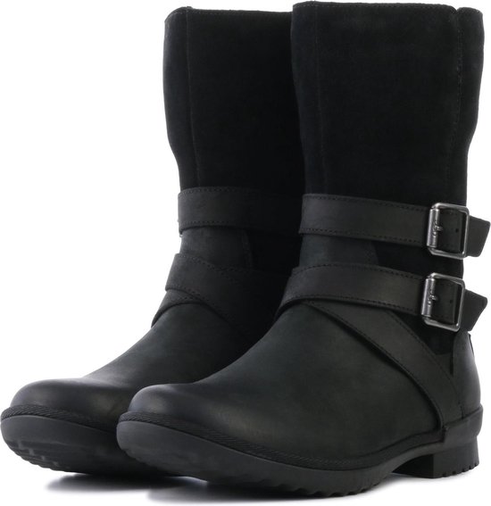 UGG Vrouwen Enkellaarsjes 2 gesp vacht booty Zwart Maat 36 UGG Vrouwen Enkellaarsjes 2 gesp vacht booty Zwart Maat 36