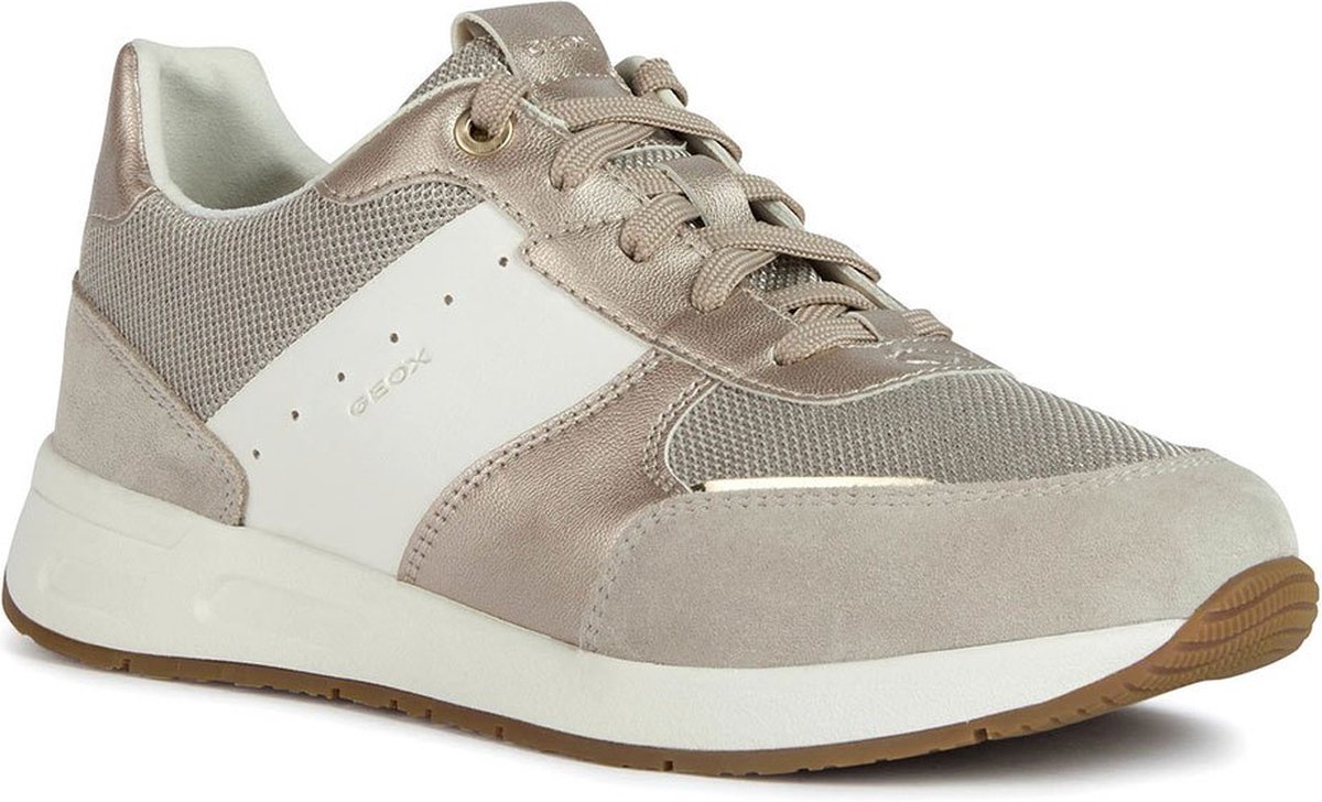 Geldschieter had het niet door Trillen GEOX D BULMYA vrouwen Sneakers - taupe/goud - Maat 40 | bol.com