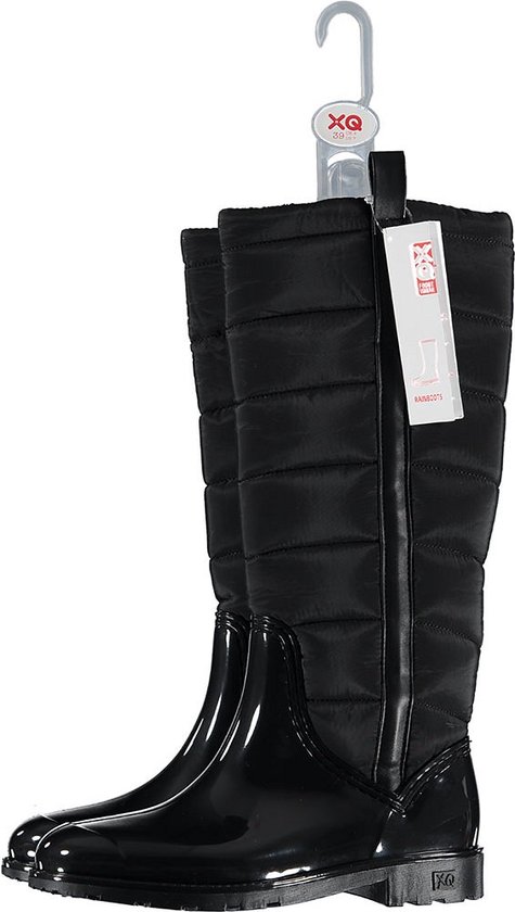 XQ - Bottes de pluie pour femmes Femme - Fashion - PVC - Zwart - Bottes de pluie hautes