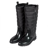 XQ - Regenlaarzen Dames - Fashion - PVC - Zwart - Hoge regenlaarzen