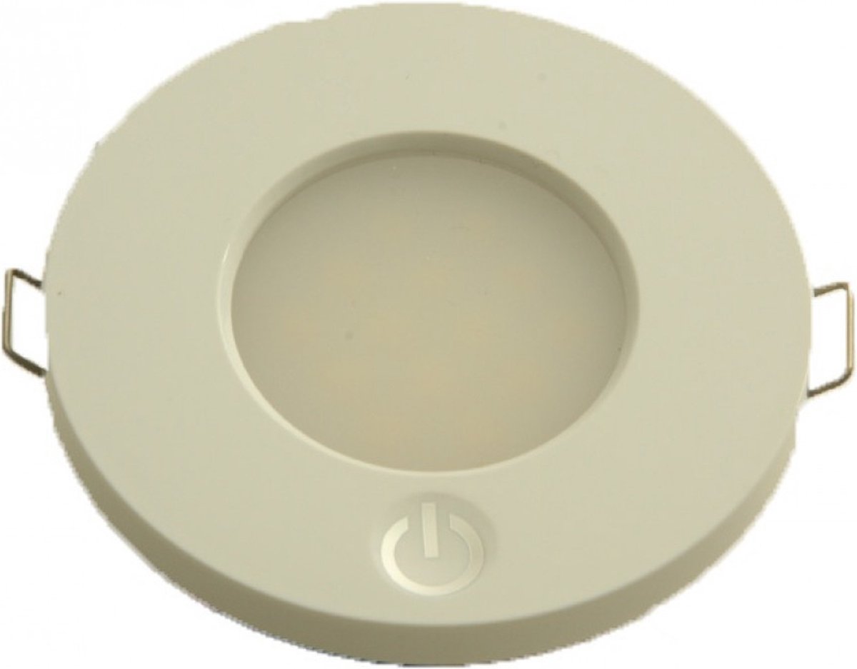 LED Inbouwspot Button + Schakelaar 12V 2.5W