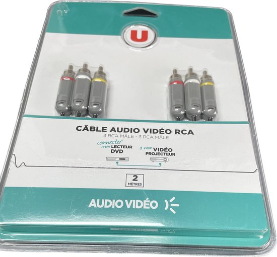 RCA Audio / video kabel - 2 meter