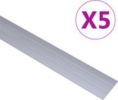 vidaXL - Vloerprofielen - 5 - st - 134 - cm - aluminium - zilverkleurig