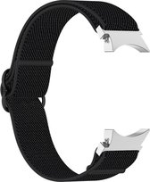 Nylon bandje - geschikt voor Samsung Galaxy Watch 6 / Watch 6 Classic / Watch 5 / Watch 5 Pro / Watch 4 / Watch 4 Classic - zwart
