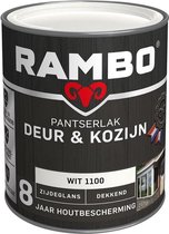 Rambo Pantserlak Deur & Kozijn Zijdeglans Dekkend - Goed Reinigbaar - Wit - 0.75L
