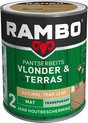 Rambo Pantserbeits Vlonder & Terras - Mat - Vocht & Weersbestendig - Anti-Slip - Naturelteak - 1L
