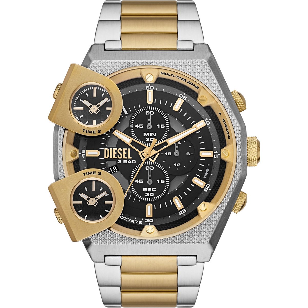 Diesel Sideshow DZ7476 Horloge - Staal - Multi - Ø 52 mm