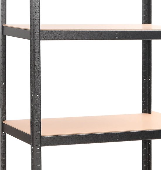 3 x T-Rax Stellingkast - 75x30x150 cm - Zwart