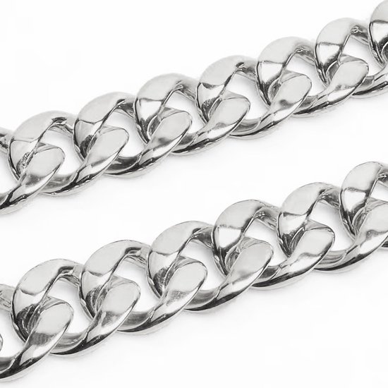 SoulCats® Extra Dikke Roestvrijstalen Bal Ketting/Statement Ketting in Zilver, Roestvrij staal
