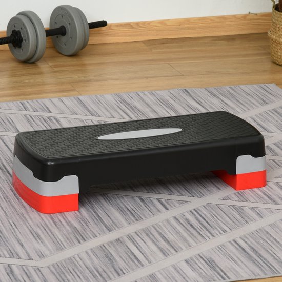 HOMCOM Step de Aeróbic para Fitness Antideslizante con Altura Regulable HOMCOM Step de Aeróbic para Fitness Antideslizante con Altura Regulable