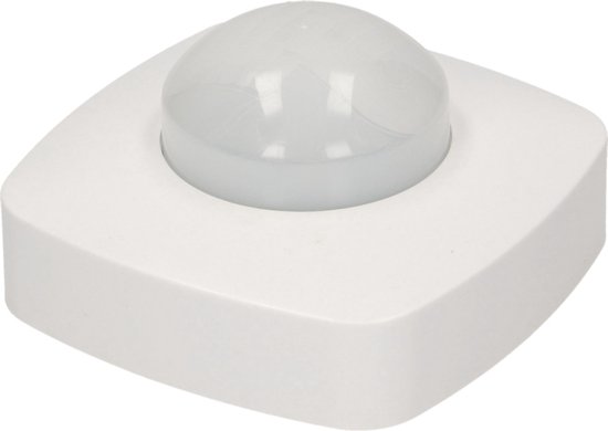 Enzo Aanwezigheidsmelder IR in/opbouw plafond | 360 graden IP44 wit - 3900552