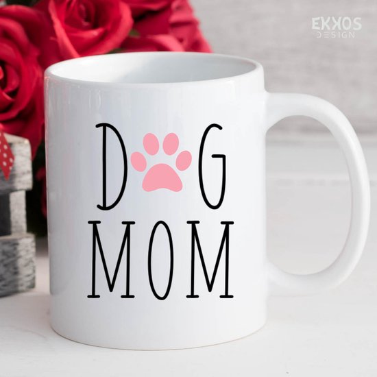 Mug Mom Chien - Cadeau Fête des Mères - Fête des Mères - Cadeau pour Maman - Cadeau Fête des Mères - Cadeau Anniversaire Femme - Mugs et Tasses - Cadeau Femme - Saint Valentin - Tasse à Café
