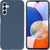 iMoshion Hoesje Geschikt voor Samsung Galaxy A14 (5G) / A14 (4G) Hoesje Siliconen - iMoshion Color Backcover - Donkerblauw
