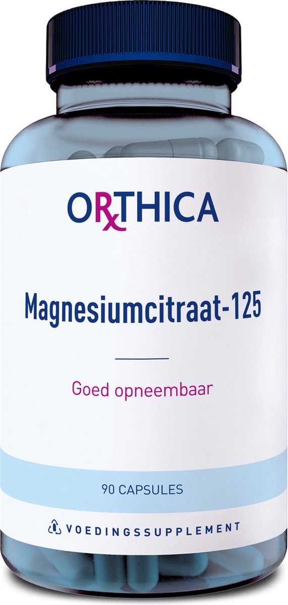 Goedkoopste Orthica Magnesiumcitraat-125 - goed opneembaar - 90 capsules