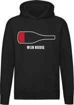Wijn nodig Hoodie | wijnen | wine | drank | alcohol | Unisex | Trui | Sweater | Capuchon