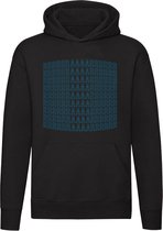 Rraarr | gek | blauw | raar | apart | spacend | herhaling | uniek | Unisex | Trui | Sweater | Capuchon