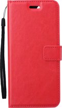 Hoesje Geschikt voor Samsung A54 Hoes Bookcase Flipcase Book Cover - Hoes Geschikt voor Samsung Galaxy A54 Hoesje Book Case - Rood