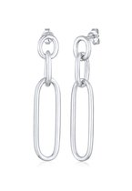 Elli Dames Oorbellen Dames Oor hanger Kettingoptiek Basis in 925 Sterling Zilver