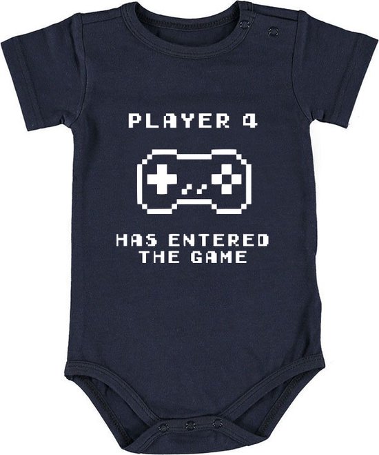 Player 4 has entered the game Baby Romper | rompertje | geboorte | cadeau | jongen
