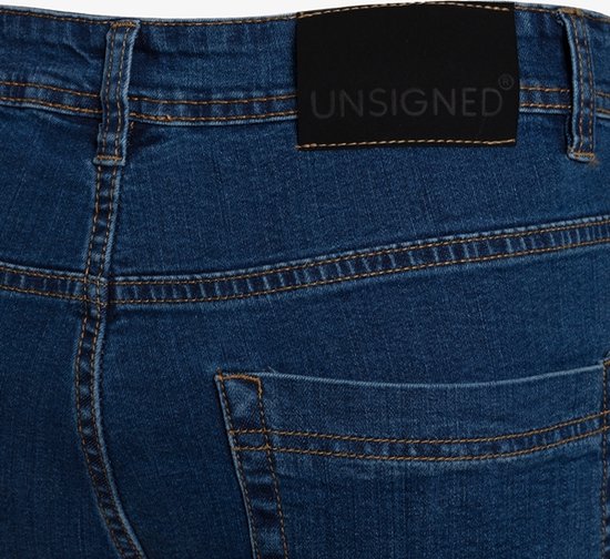 Unsigned comfort stretch fit heren jeans lengte 34 - Blauw - Maat 38 |  bol.com